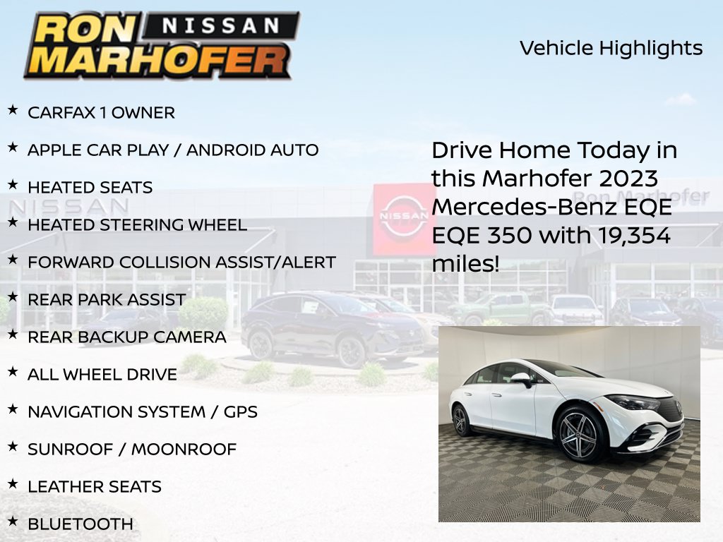 Used 2023 Mercedes-Benz EQE 350+ 4MATIC Sedan image 13