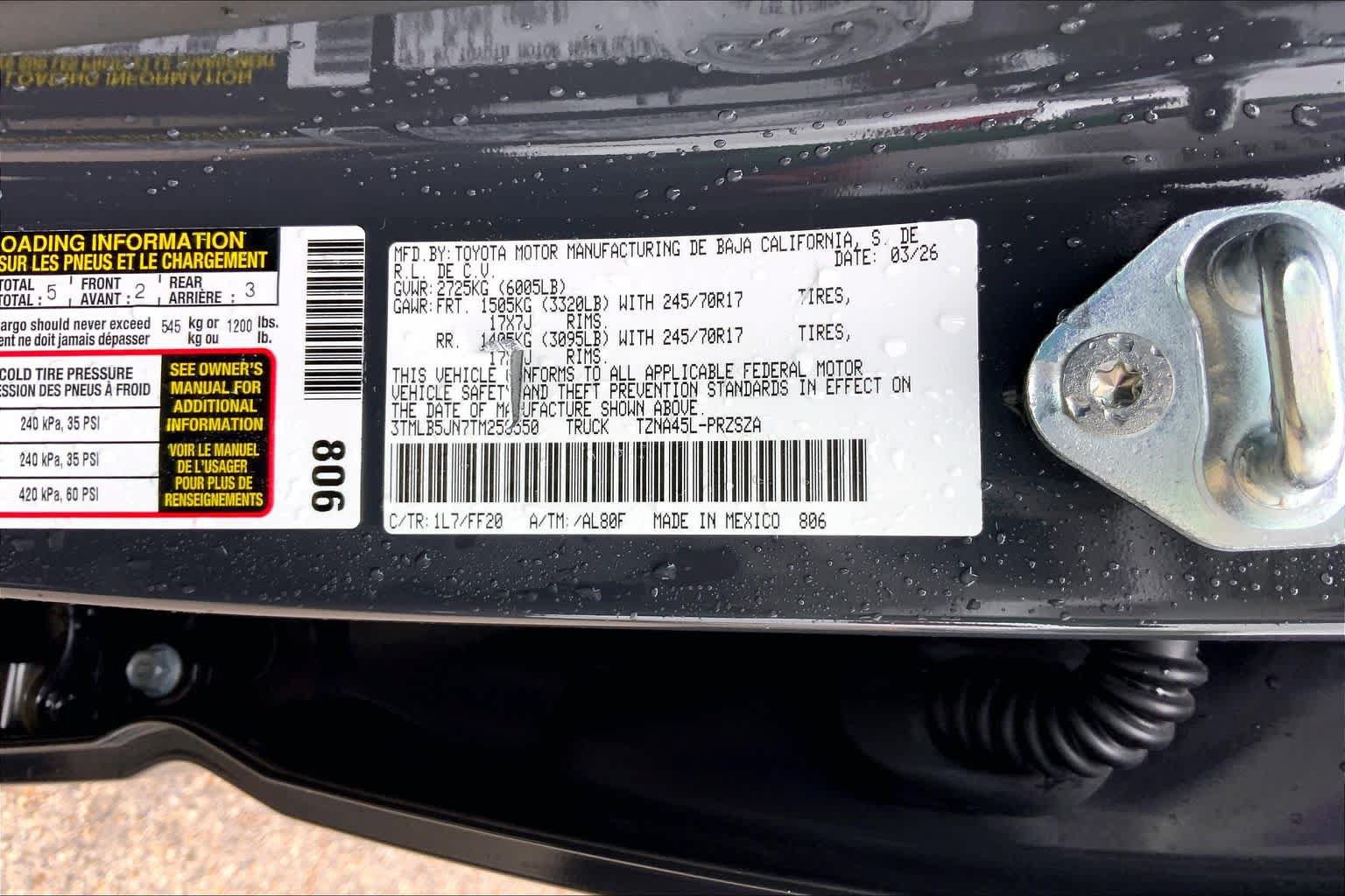 Used 2026 Toyota Tacoma SR5 AWD/4WD image 34