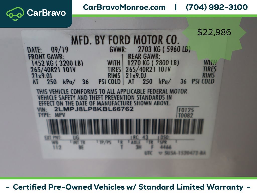 Used 2019 Lincoln Nautilus Reserve AWD/4WD image 52