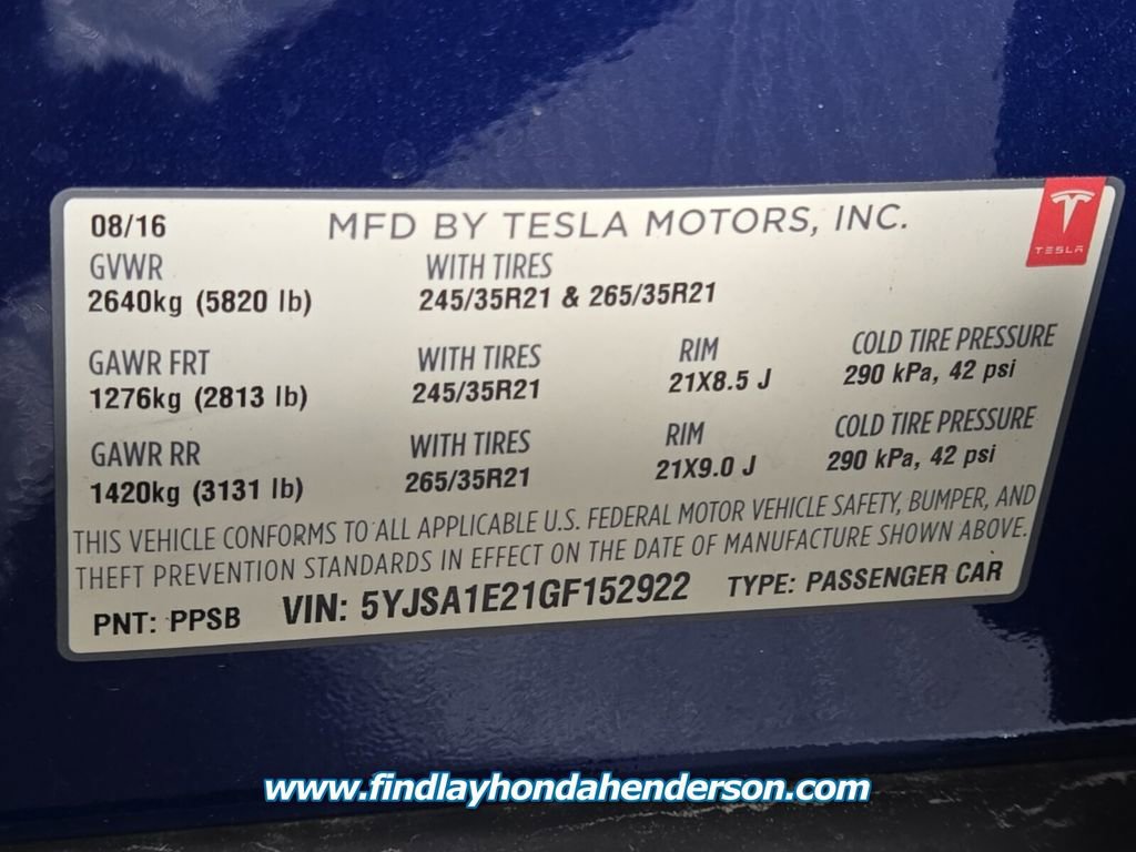 Used 2016 Tesla Model S 90D image 13