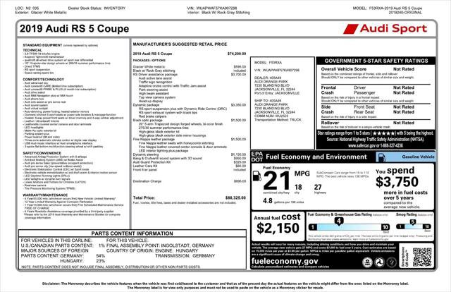 Used 2019 Audi RS 5 AWD/4WD image 6