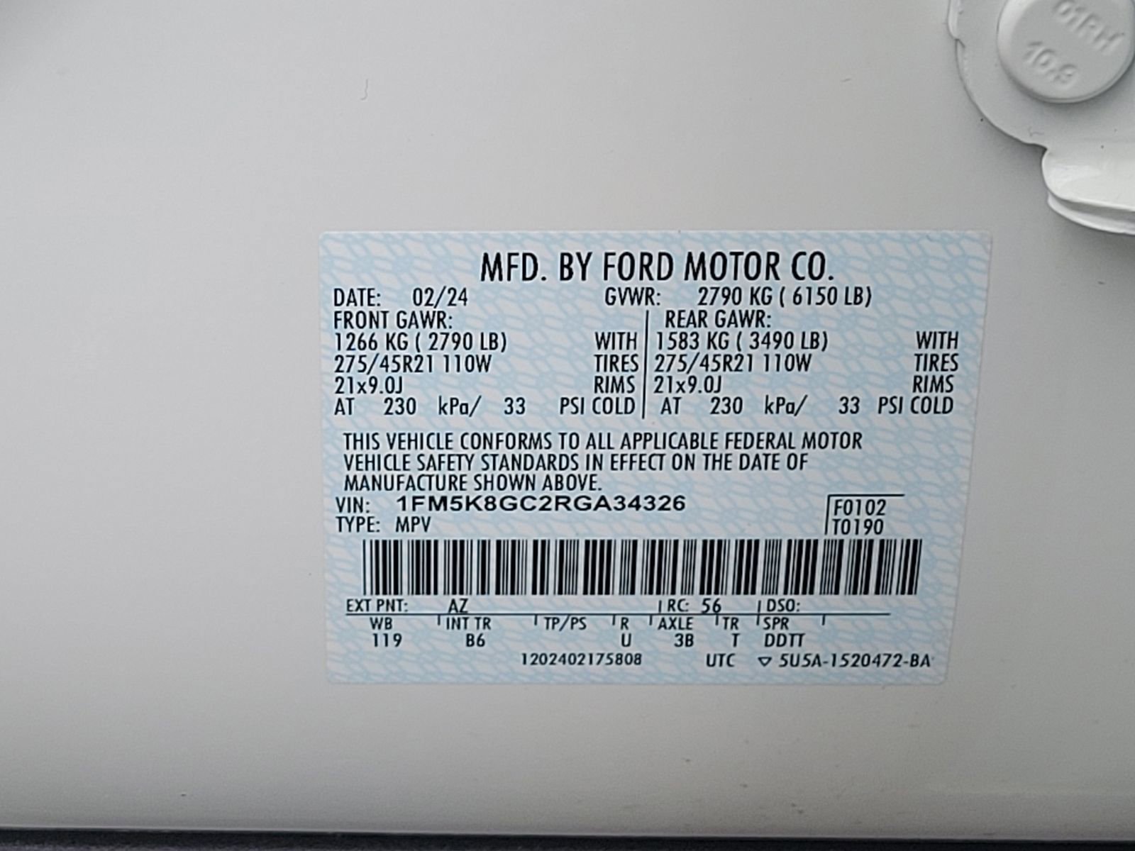 Used 2024 Ford Explorer ST w/ Equipment Group 401A AWD/4WD image 19