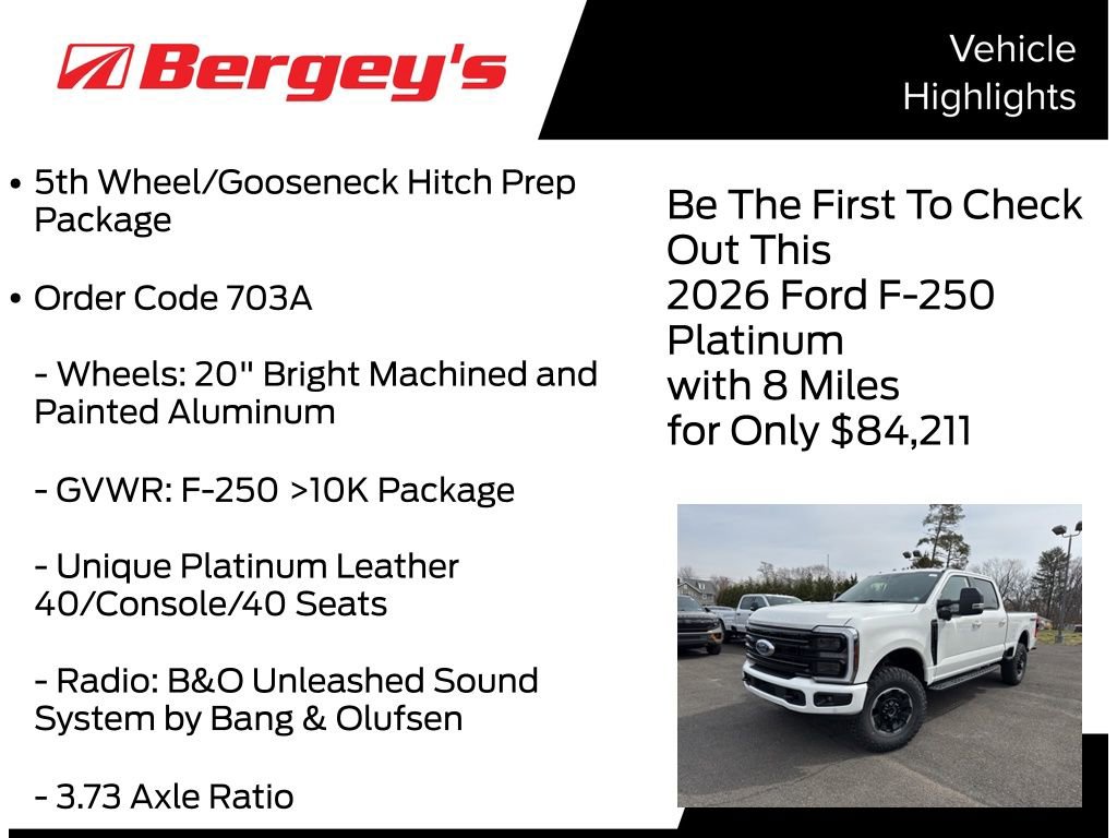 New 2026 Ford F250 Platinum w/ Tremor Off-Road Package image 5
