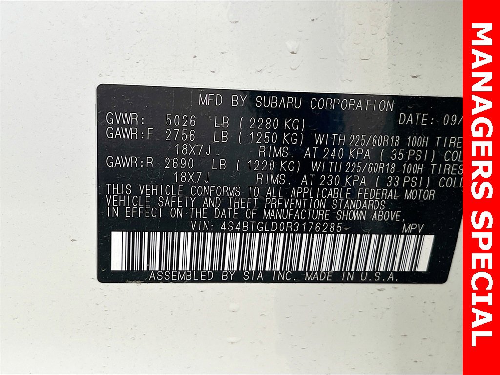 Used 2024 Subaru Outback Onyx Edition XT w/ Tech Package 3 image 34