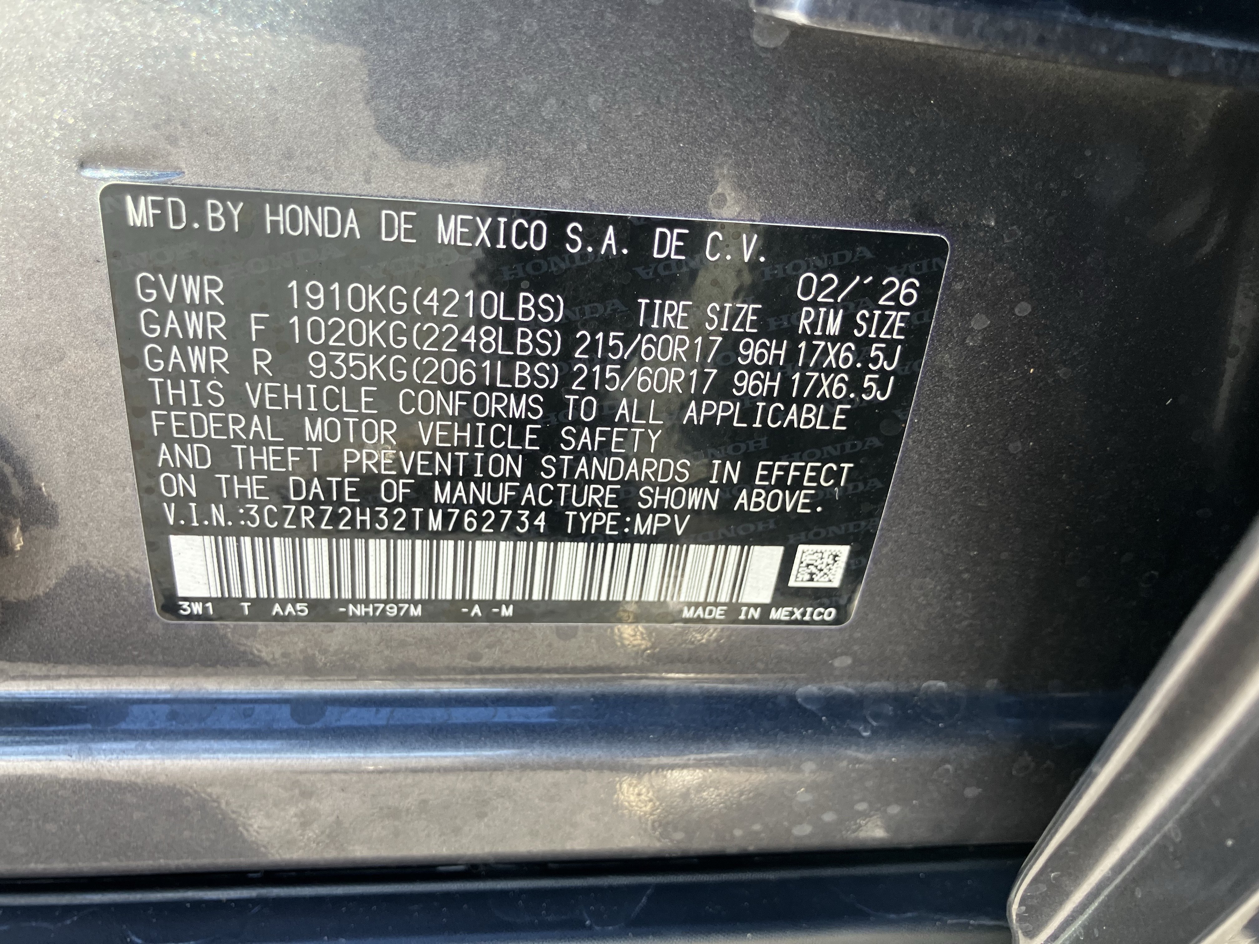 Used 2026 Honda HR-V LX image 36