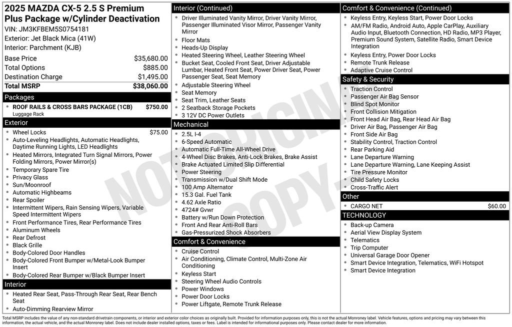 New 2025 MAZDA CX-5 AWD 2.5 S image 3