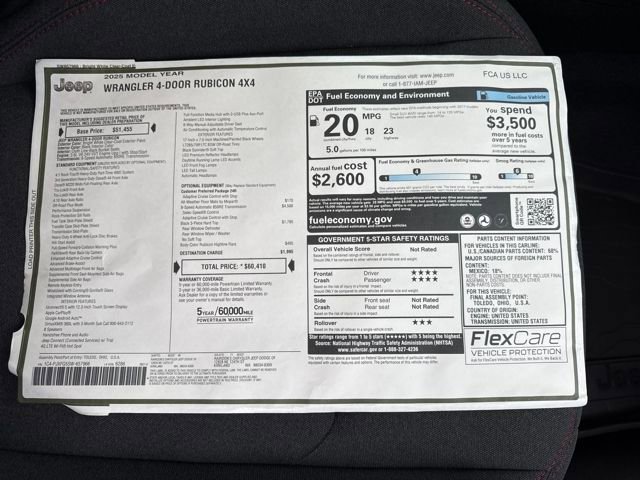New 2025 Jeep Wrangler Unlimited Rubicon image 29