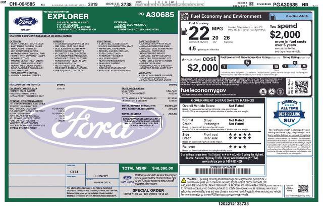 Certified 2023 Ford Explorer XLT w/ Equipment Group 202A AWD/4WD image 39