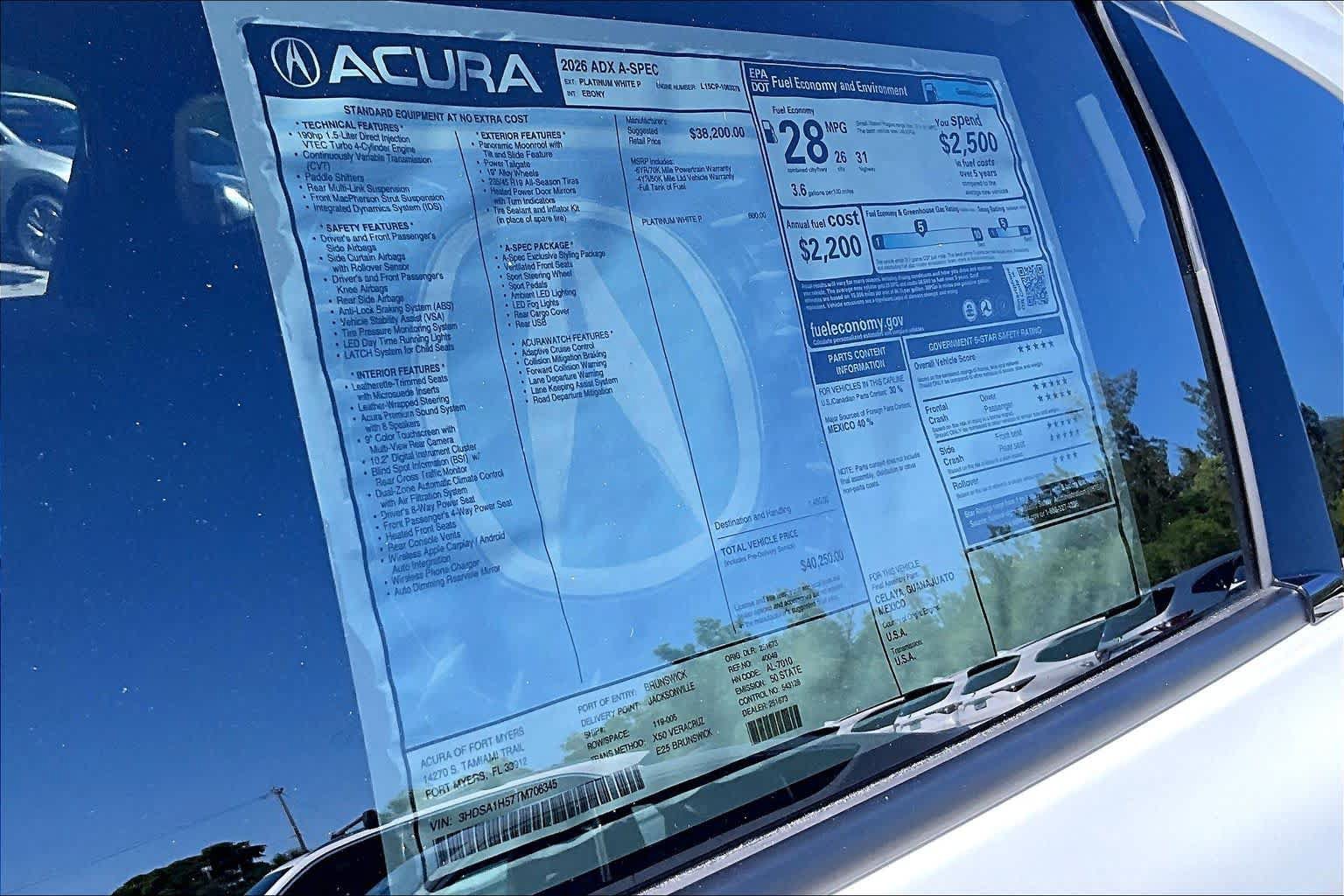 New 2026 Acura ADX A-Spec FWD image 22