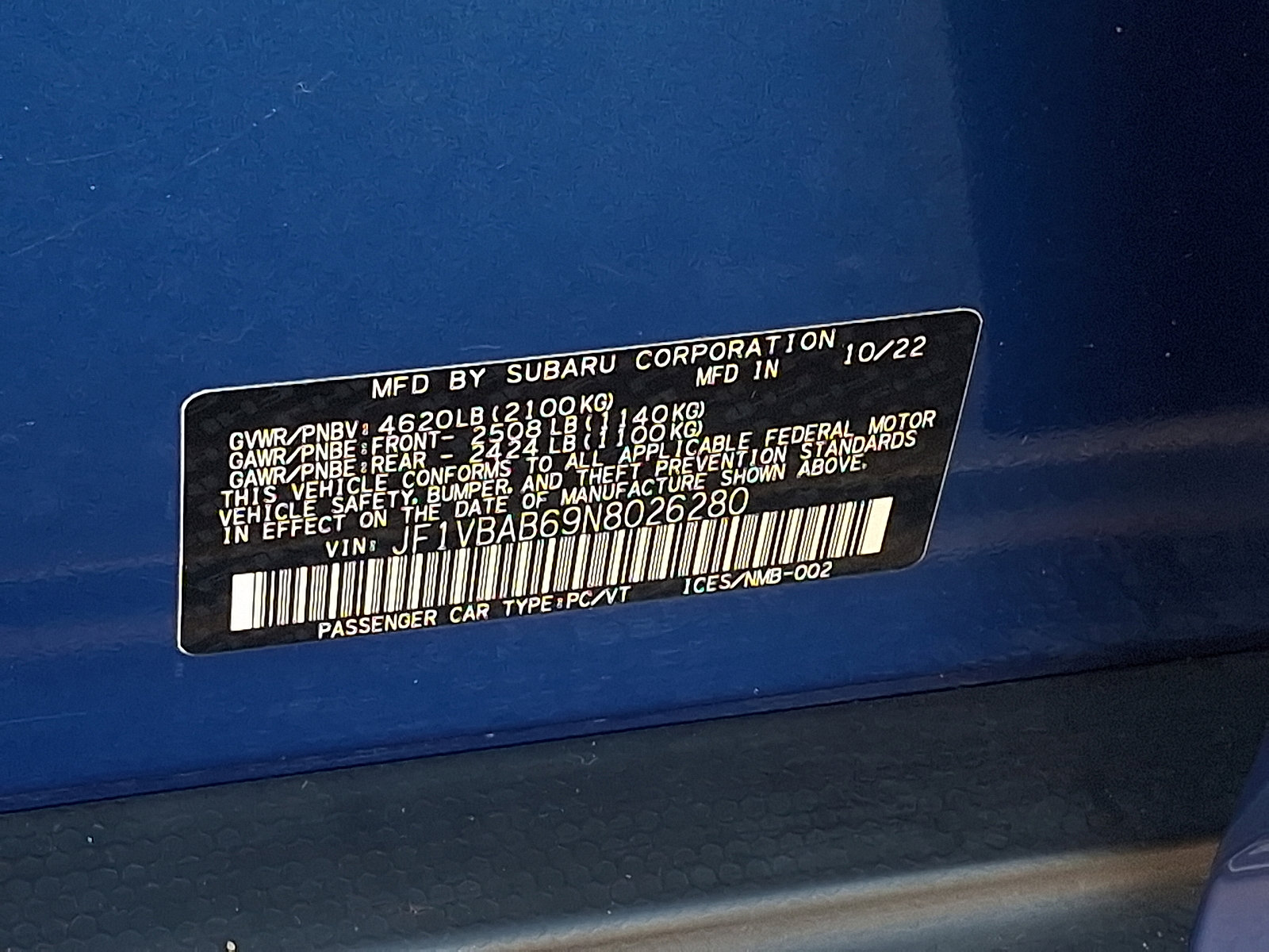 Used 2022 Subaru WRX image 25