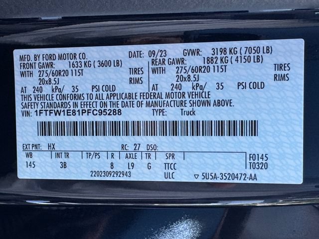 Used 2023 Ford F150 Platinum w/ Equipment Group 701A High AWD/4WD image 33
