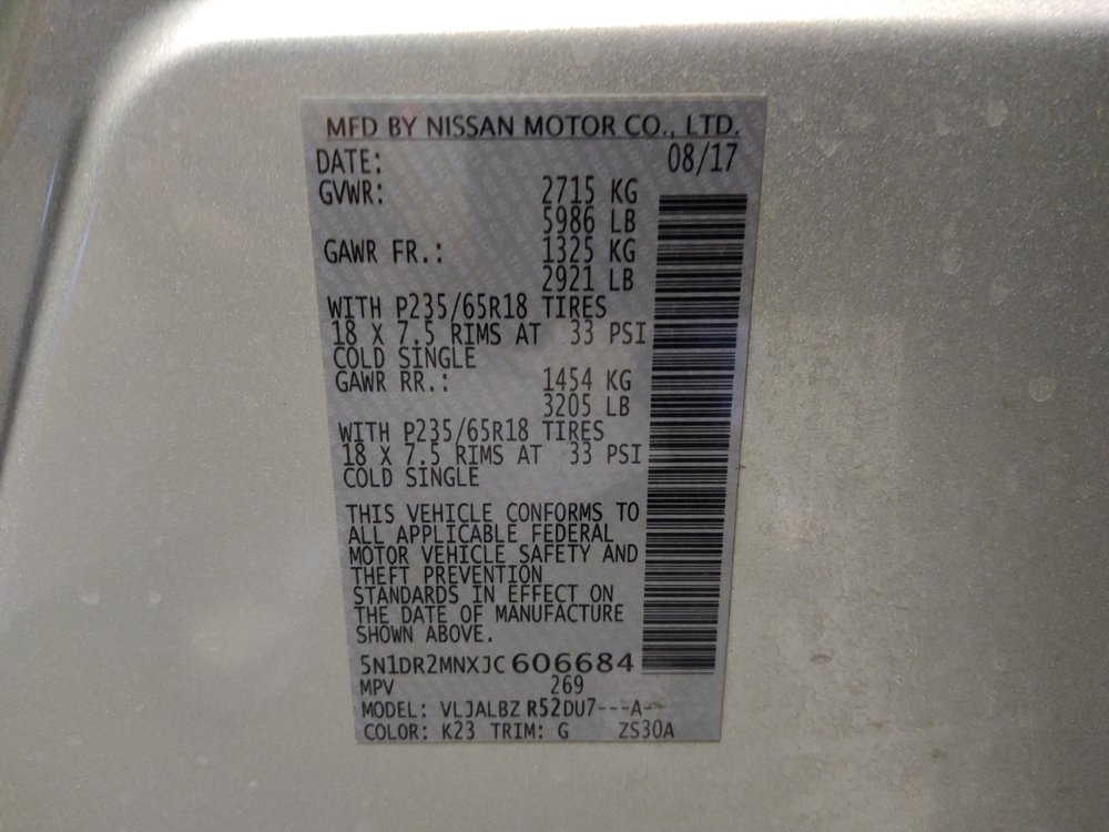 Used 2018 Nissan Pathfinder S FWD image 33