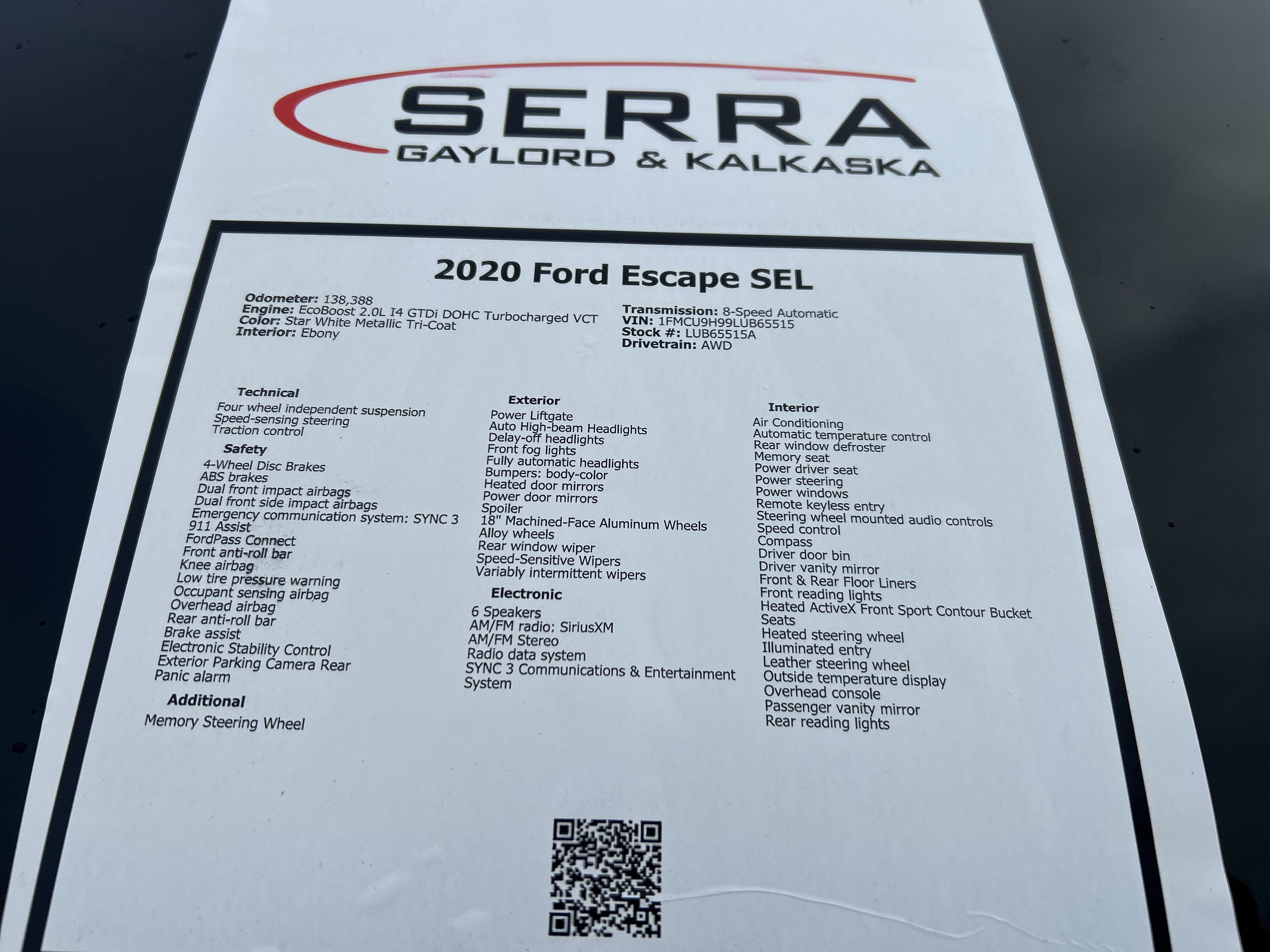 Used 2020 Ford Escape SEL image 26