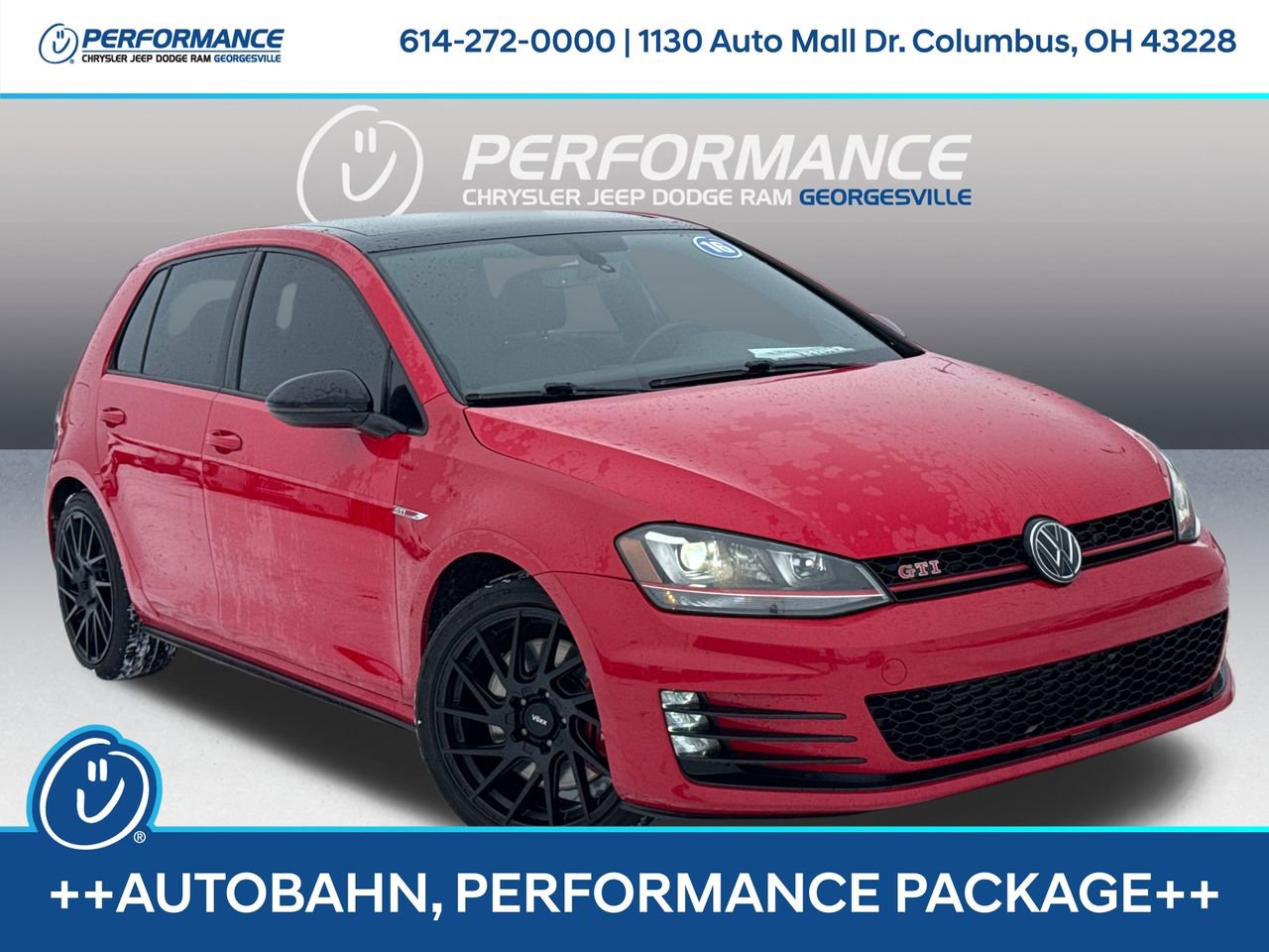 Used 2016 Volkswagen GTI Autobahn w/ Lighting Package (SEL)
