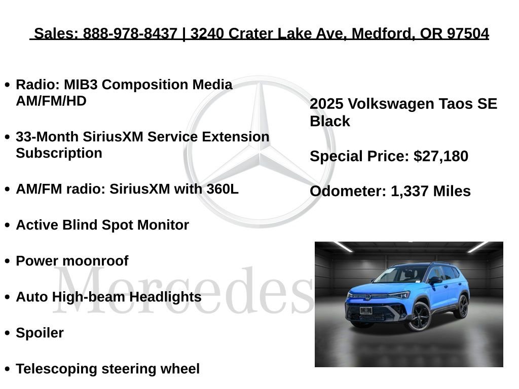 Used 2025 Volkswagen Taos SE image 5