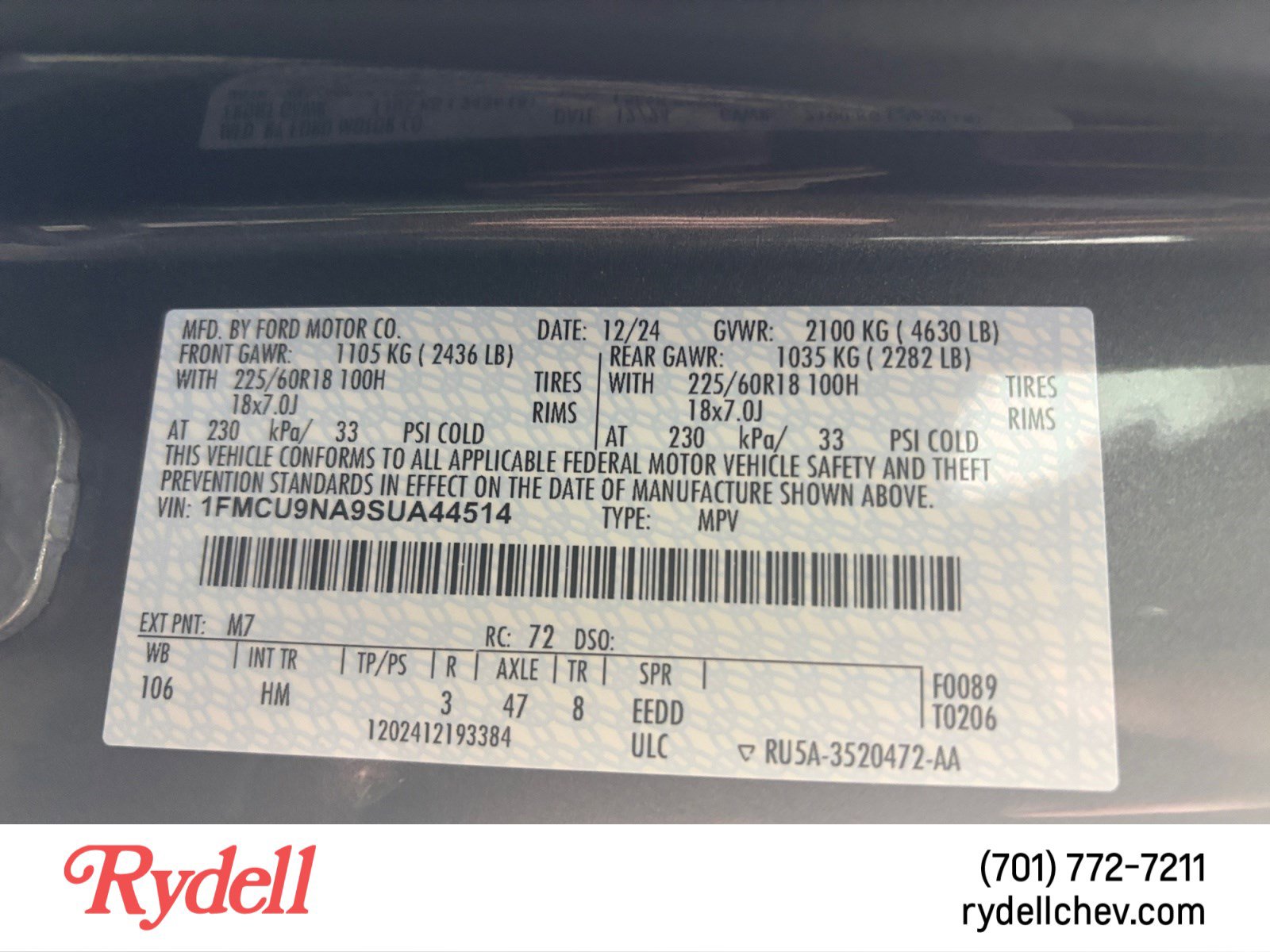 Used 2025 Ford Escape ST-Line Select image 22