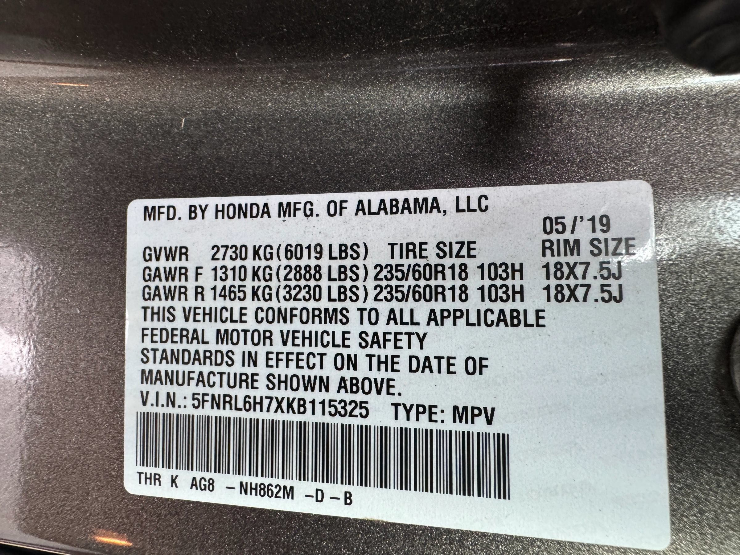 Used 2019 Honda Odyssey EX-L image 34