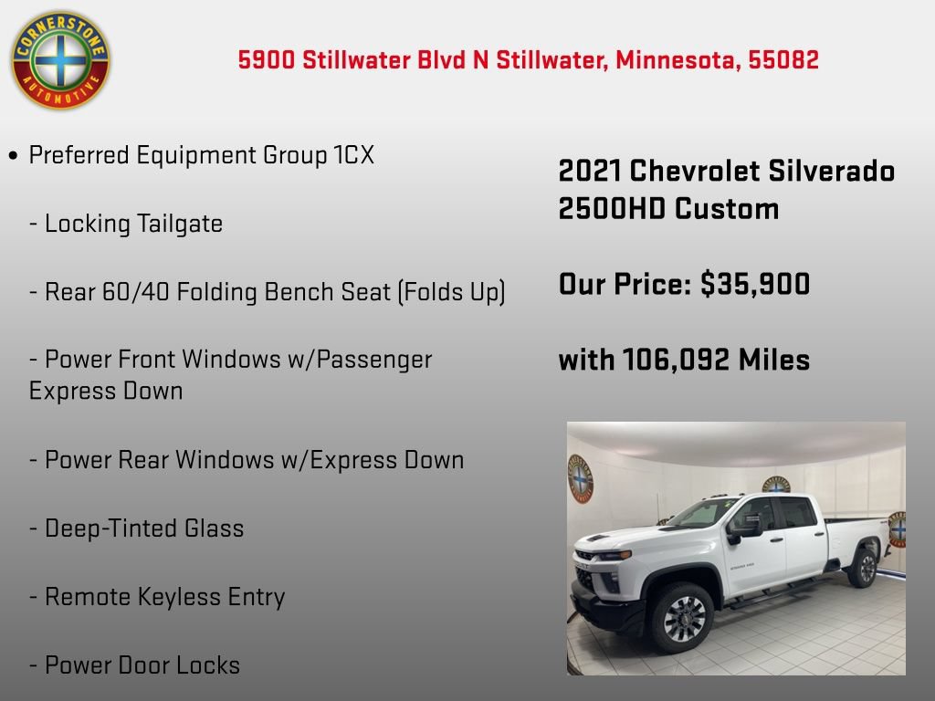 Used 2021 Chevrolet Silverado 2500 Custom AWD/4WD image 5