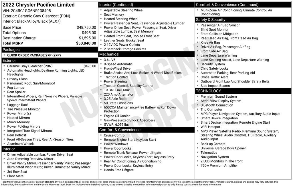 Used 2022 Chrysler Pacifica Limited FWD image 47