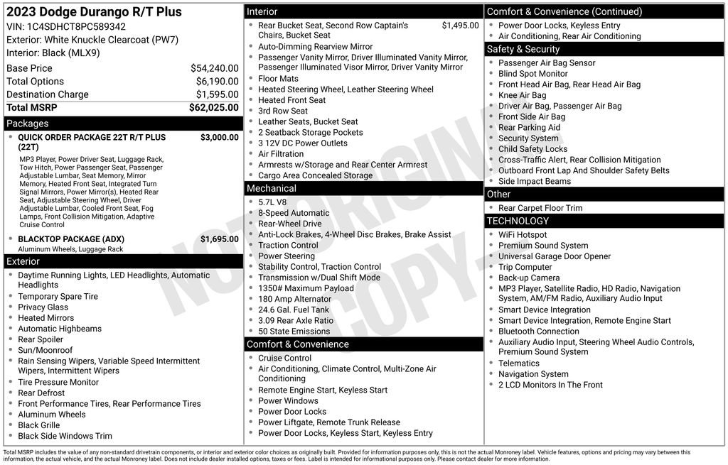 Used 2023 Dodge Durango R/T RWD image 6