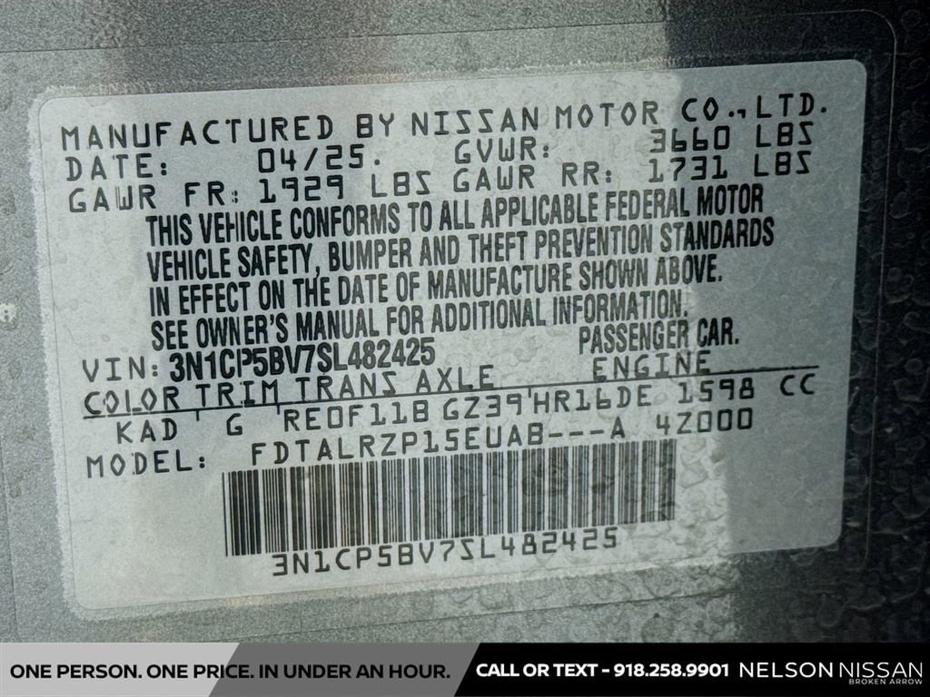 Certified 2025 Nissan Kicks Play S FWD image 29