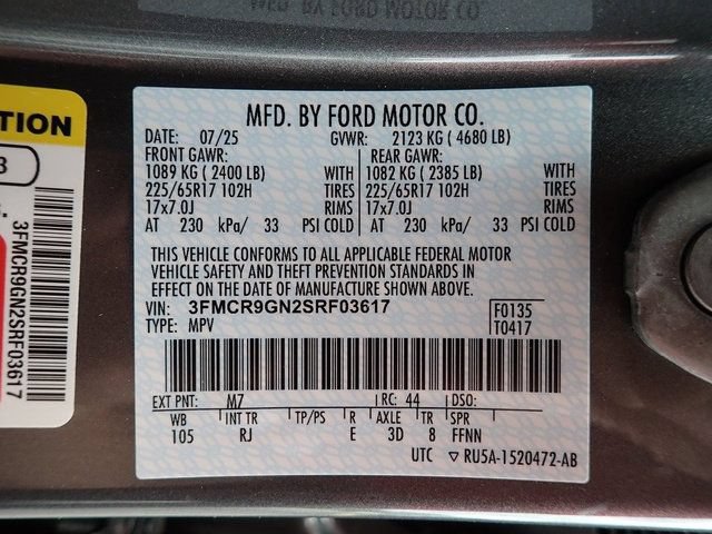 New 2025 Ford Bronco Sport Heritage w/ Convenience Package AWD/4WD image 17