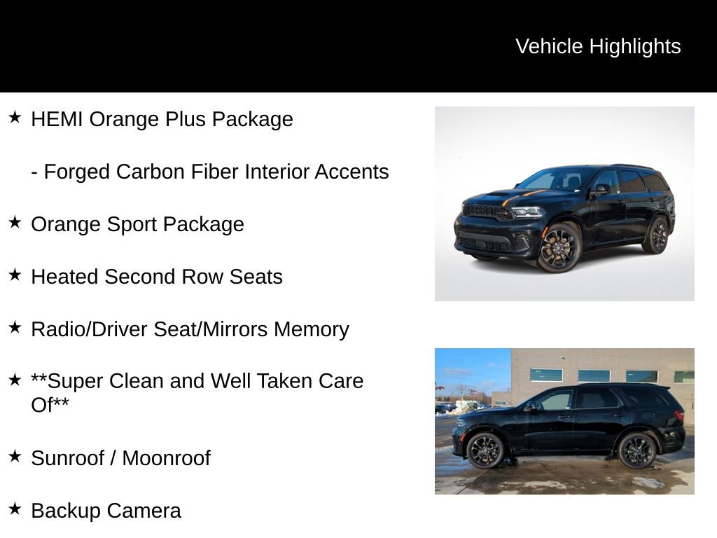Used 2023 Dodge Durango R/T w/ Hemi Orange Plus Package image 26