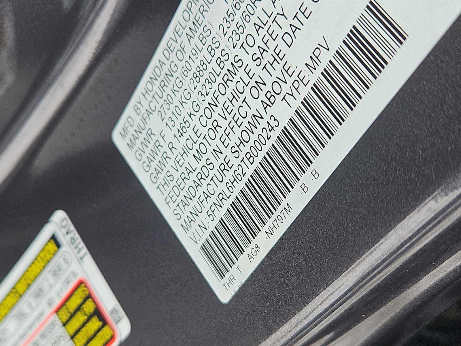 Certified 2026 Honda Odyssey EX-L image 14