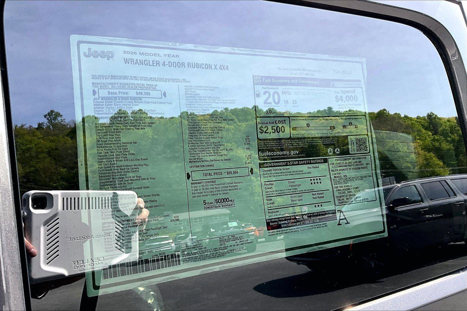 New 2026 Jeep Wrangler Unlimited Rubicon AWD/4WD image 15