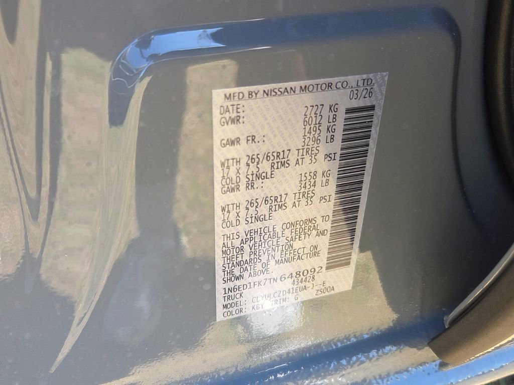 New 2026 Nissan Frontier SV image 4