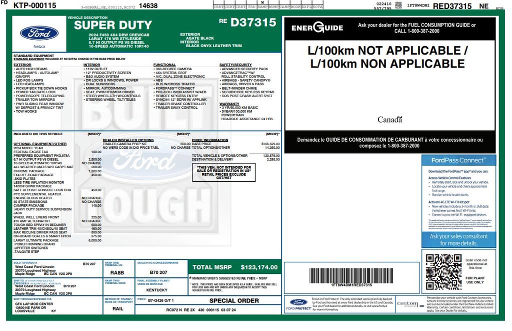 Used 2024 Ford F450 Lariat w/ Lariat Ultimate Package AWD/4WD image 3