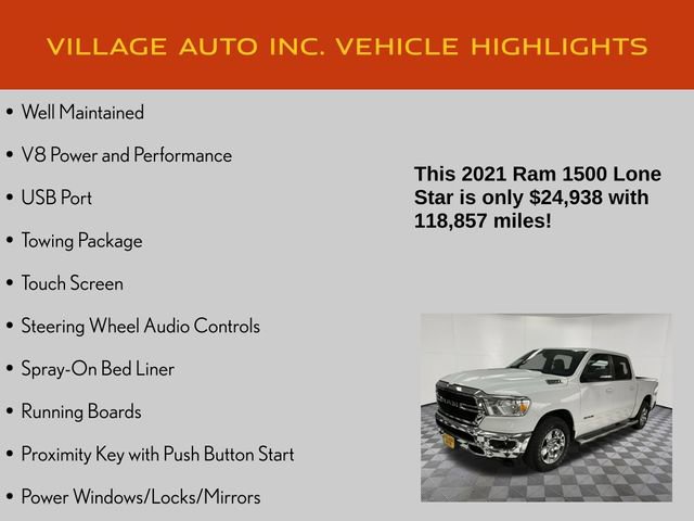 Used 2021 RAM 1500 Lone Star image 7