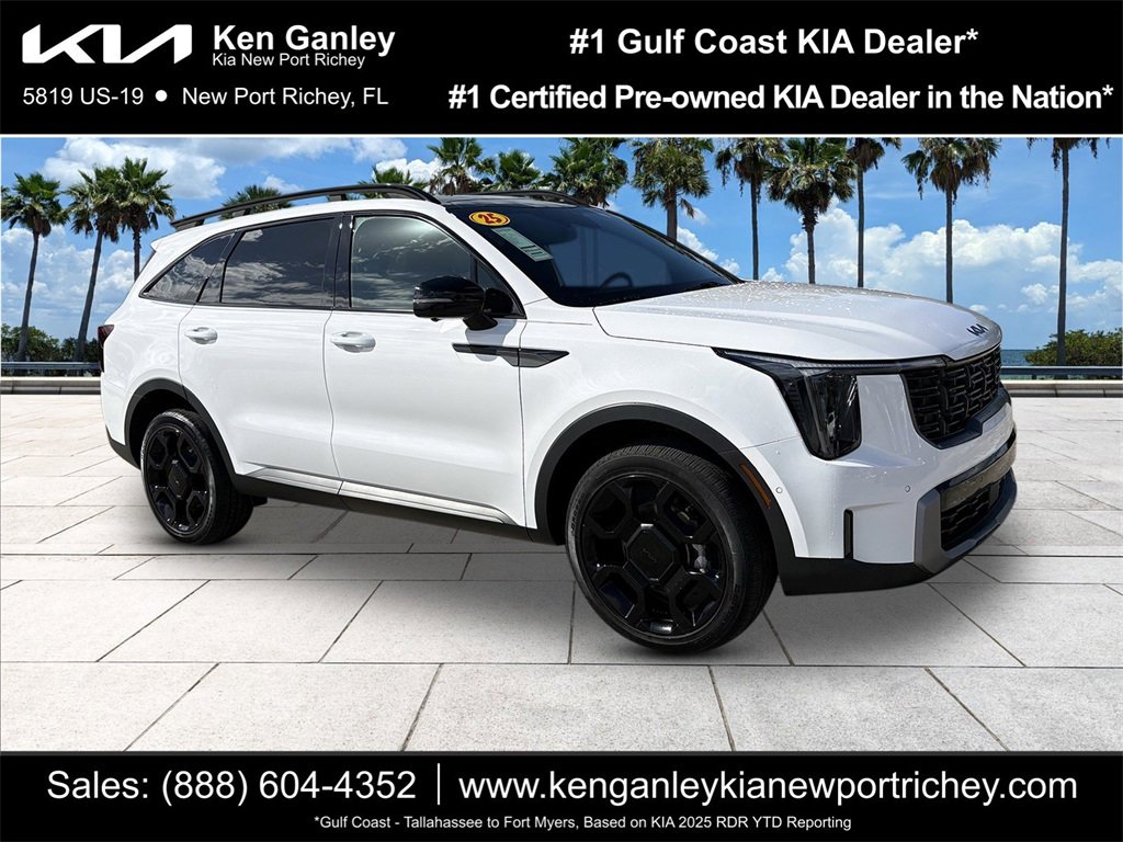 Certified 2025 Kia Sorento SX Prestige w/ Olive Brown Leather Package