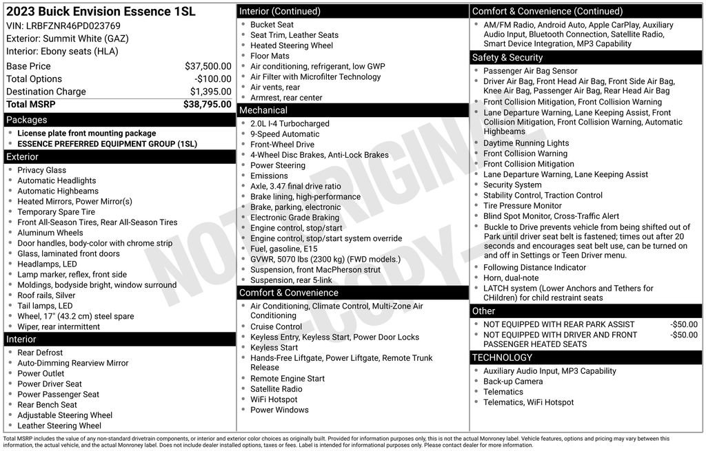 Used 2023 Buick Envision Essence image 5