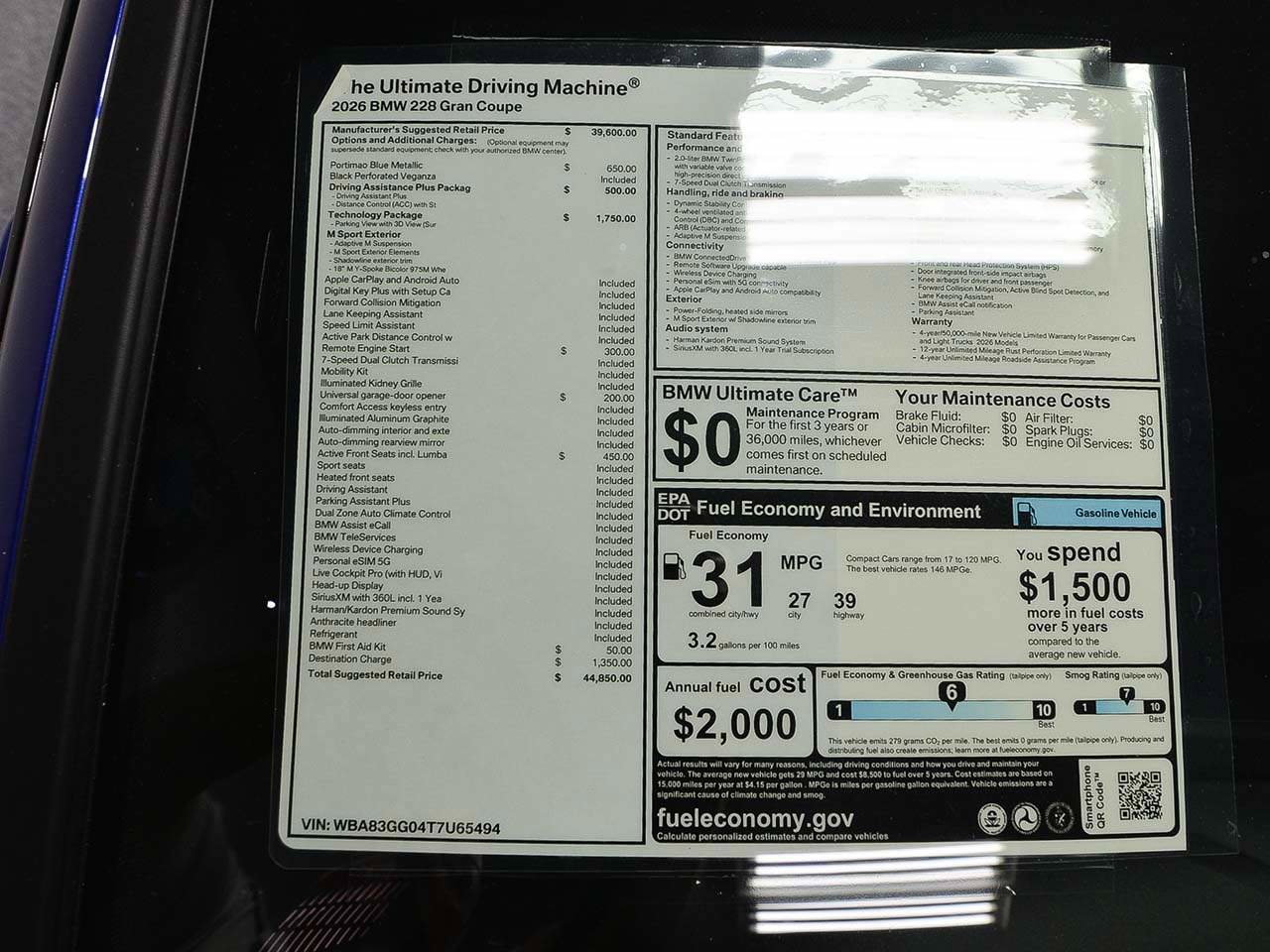 New 2026 BMW 228i w/ Technology Package image 15