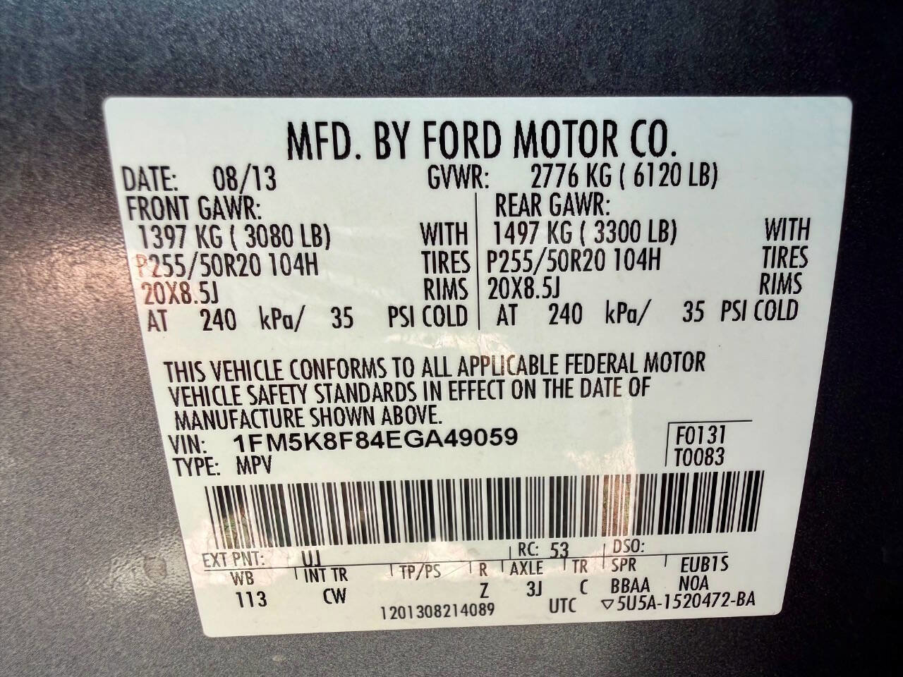 Used 2014 Ford Explorer Limited w/ Equipment Group 301A AWD/4WD image 88