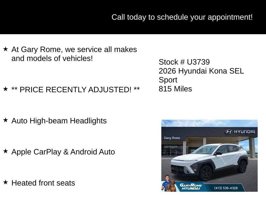 Certified 2026 Hyundai Kona SEL Sport AWD/4WD image 6