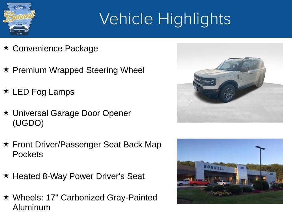 New 2025 Ford Bronco Sport Big Bend w/ Convenience Package AWD/4WD image 5