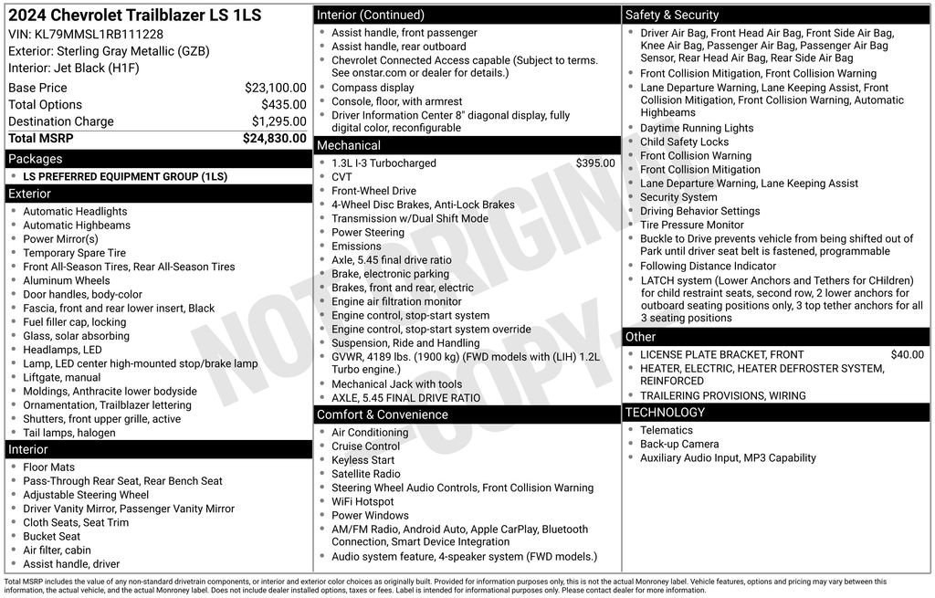 Used 2024 Chevrolet TrailBlazer LS image 4
