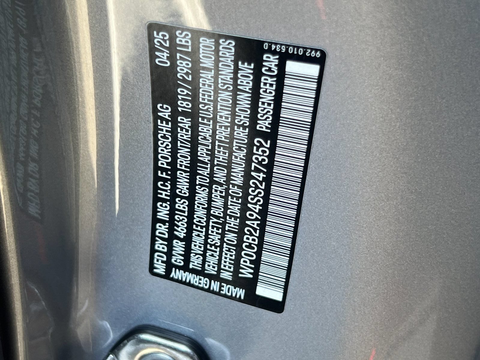 Certified 2025 Porsche 911 Carrera 4 GTS AWD/4WD image 30