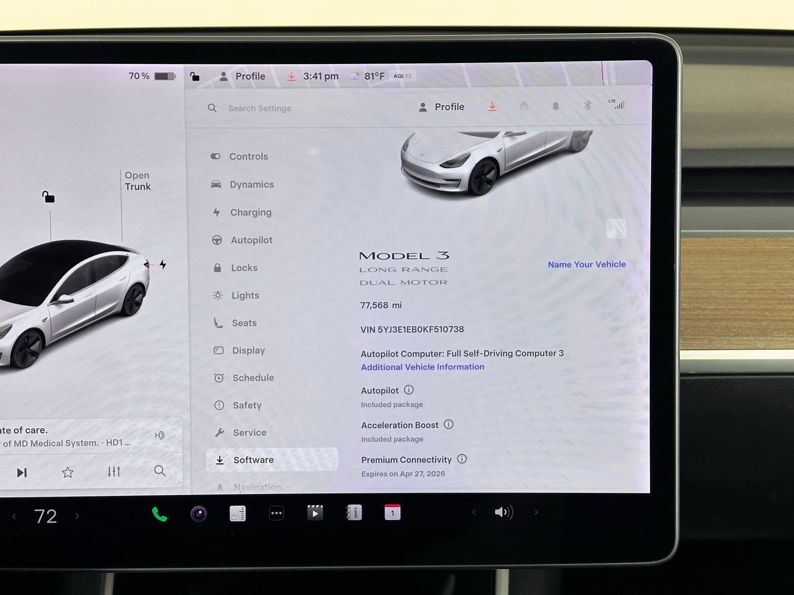 Used 2019 Tesla Model 3 Long Range AWD/4WD image 3