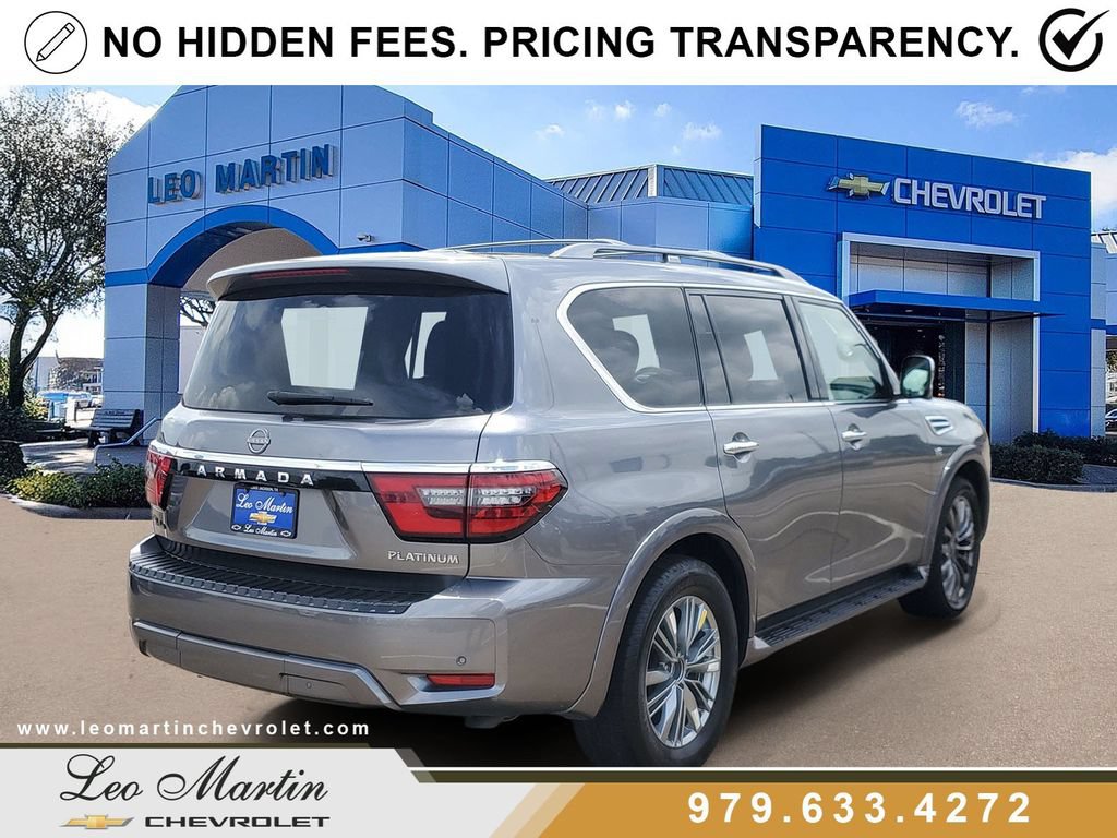 Used 2021 Nissan Armada Platinum w/ Captain's Chairs Package RWD image 3