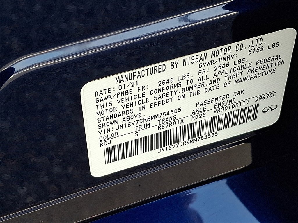 Certified 2021 INFINITI Q50 Signature Edition w/ Cargo Package image 28