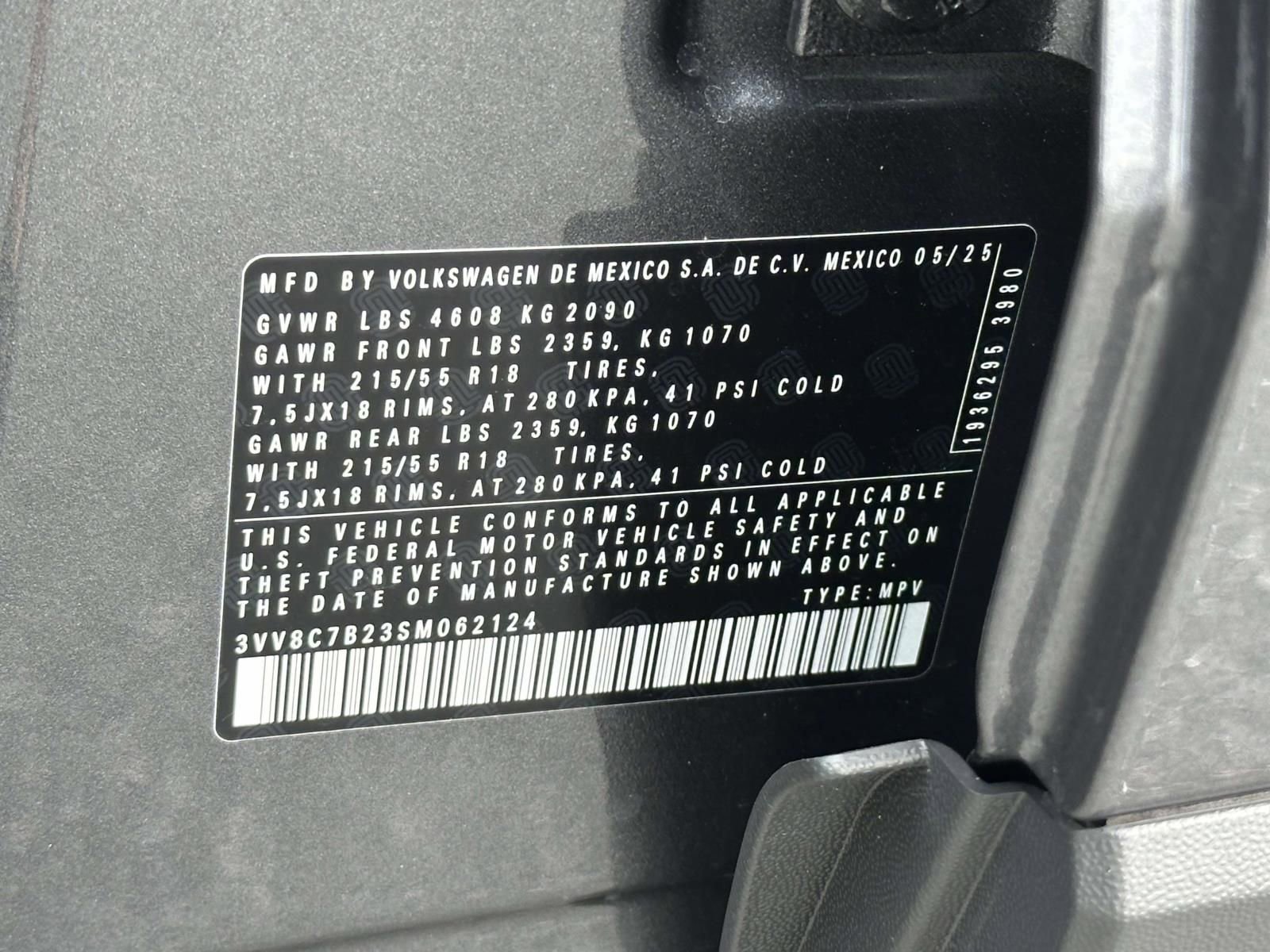 New 2025 Volkswagen Taos S image 16