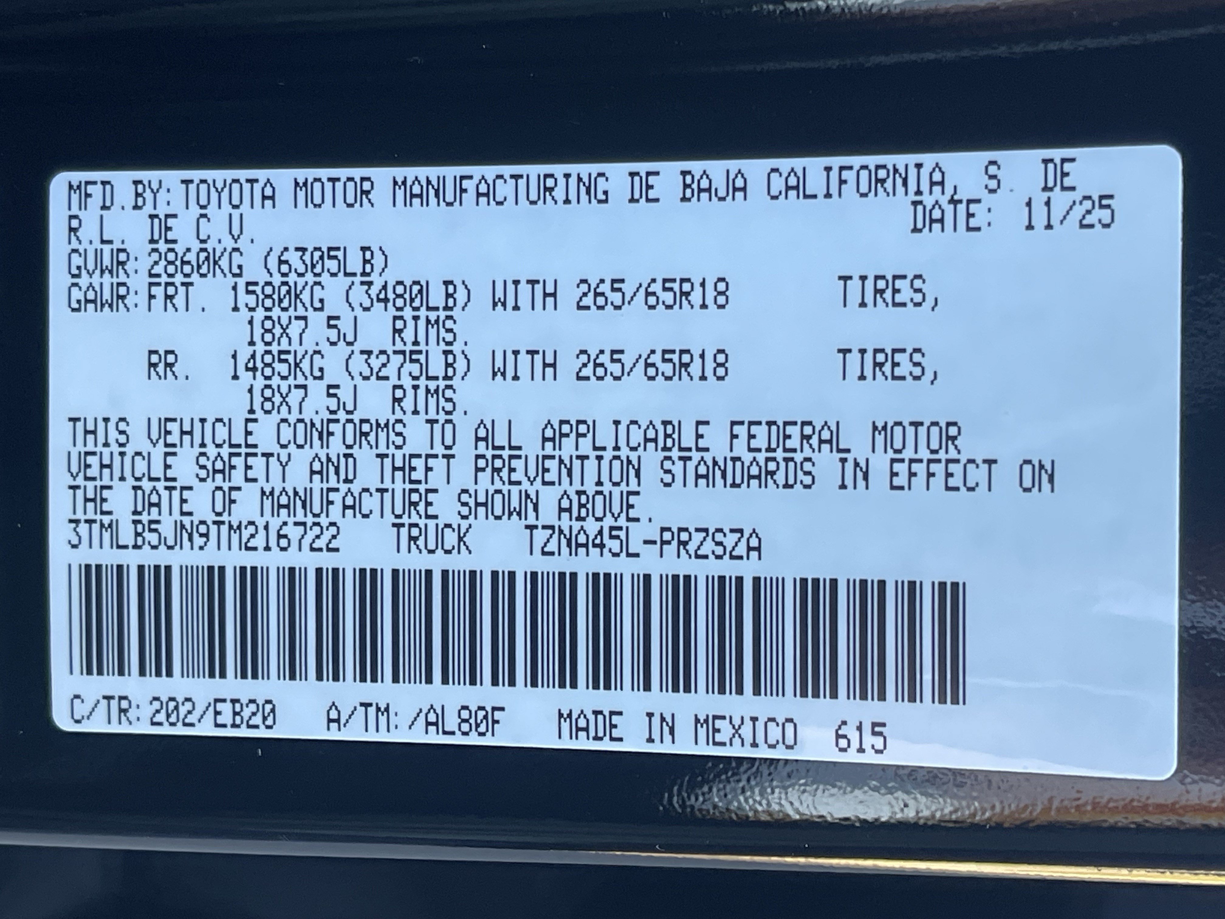 Used 2026 Toyota Tacoma Limited AWD/4WD image 25