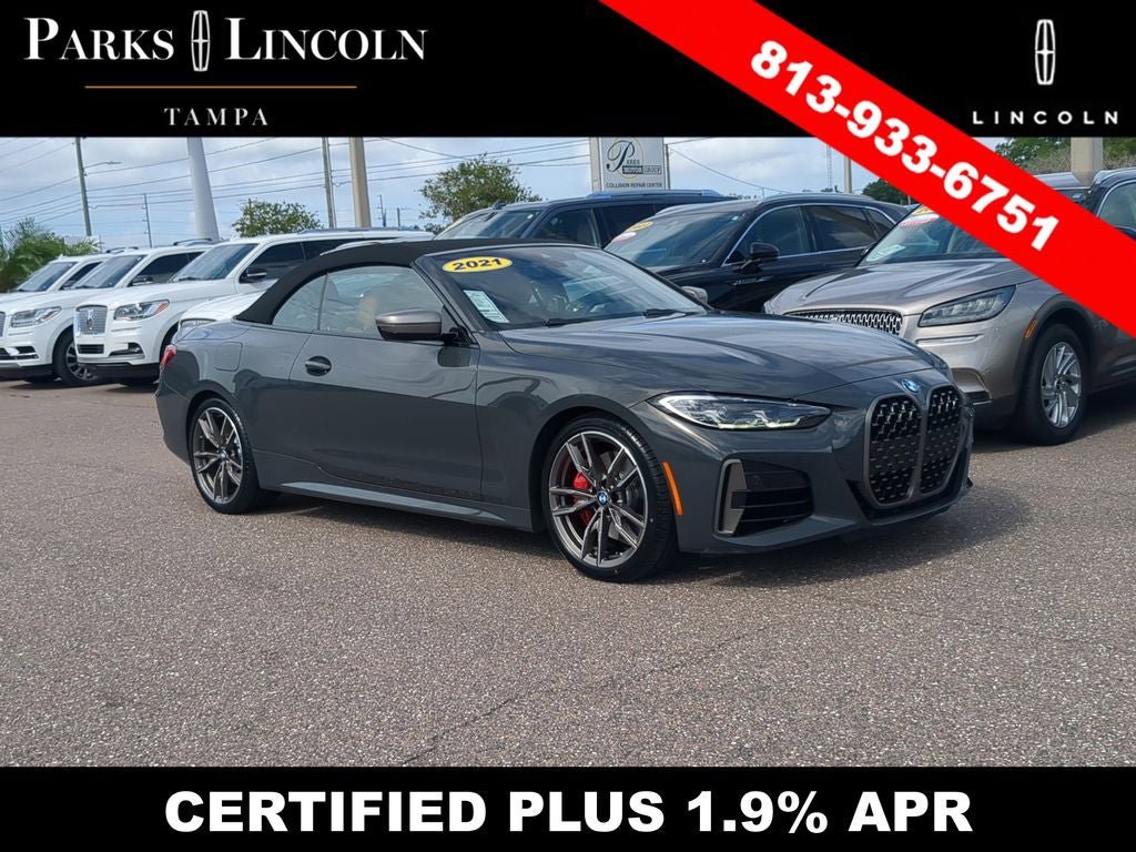 Used 2021 BMW M440i Convertible w/ Premium Package RWD image 1
