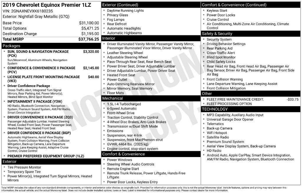 Used 2019 Chevrolet Equinox Premier FWD image 10