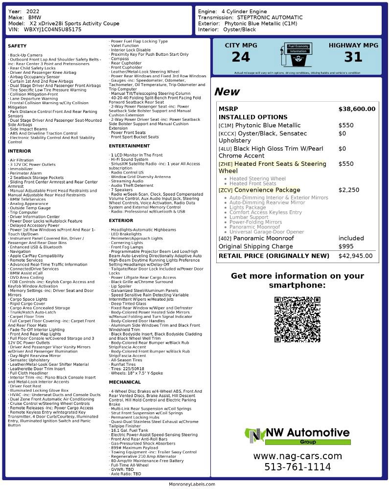 Used 2022 BMW X2 xDrive28i w/ Convenience Package image 2