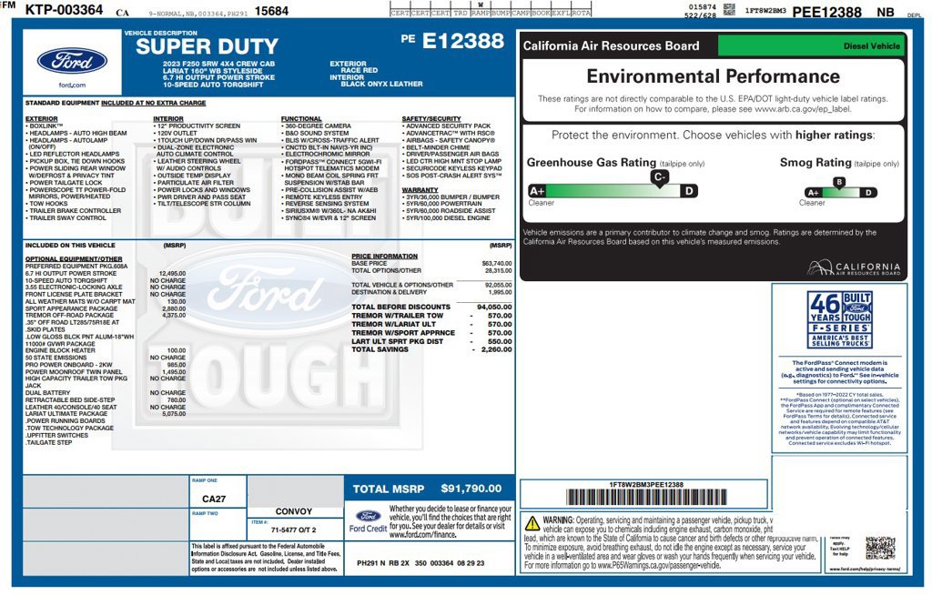 Used 2023 Ford F250 Lariat w/ Lariat Ultimate Package AWD/4WD image 2
