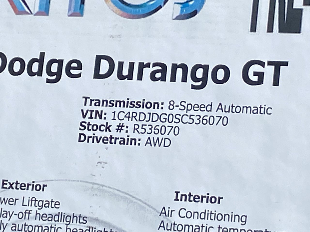 Used 2025 Dodge Durango GT AWD/4WD image 37